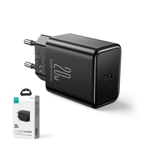 Ładowarka USB C 20W PD Joyroom JR-TCF06 z kablem USB C - Lightning - czarna Ładowarka USB C 20W PD Joyroom JR-TCF06 z kablem USB C - Lightning - czarna