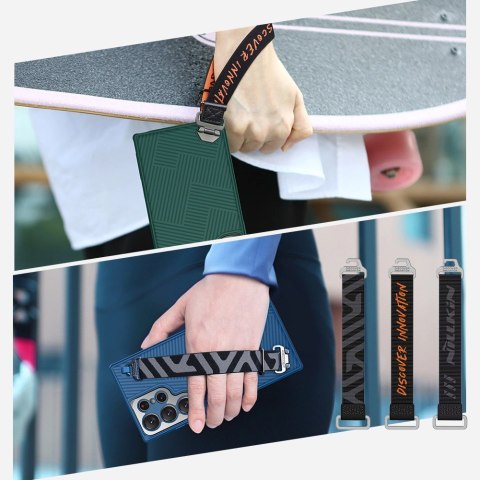 Nillkin Strap Case etui do Samsung Galaxy S23 Ultra pancerny pokrowiec z paskiem na rękę niebieskie Nillkin Strap Case etui do Samsung Galaxy S23 Ultra pancerny pokrowiec z paskiem na rękę niebieskie
