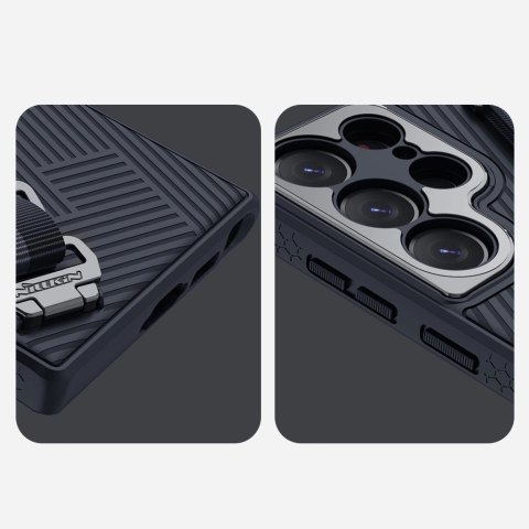 Nillkin Strap Case etui do Samsung Galaxy S23 Ultra pancerny pokrowiec z paskiem na rękę niebieskie Nillkin Strap Case etui do Samsung Galaxy S23 Ultra pancerny pokrowiec z paskiem na rękę niebieskie