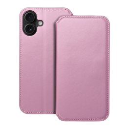 Kabura DUAL POCKET Book do IPHONE 16 Plus jasny różowy