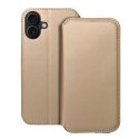 Kabura DUAL POCKET Book do IPHONE 16 Plus złoty Kabura DUAL POCKET Book do IPHONE 16 Plus złoty