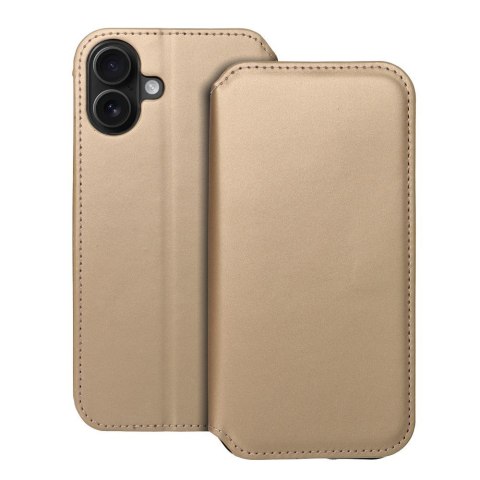 Kabura DUAL POCKET Book do IPHONE 16 Plus złoty Kabura DUAL POCKET Book do IPHONE 16 Plus złoty