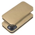 Kabura DUAL POCKET Book do IPHONE 16 Plus złoty Kabura DUAL POCKET Book do IPHONE 16 Plus złoty