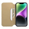 Kabura DUAL POCKET Book do IPHONE 16 Plus złoty Kabura DUAL POCKET Book do IPHONE 16 Plus złoty