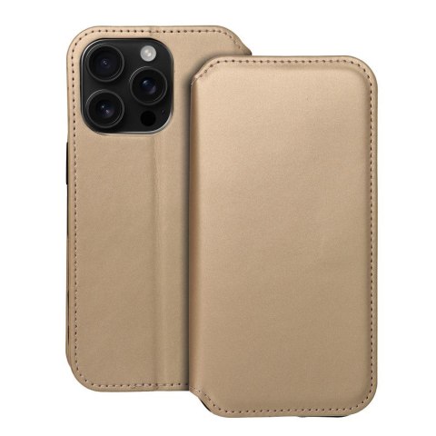 Kabura DUAL POCKET Book do IPHONE 16 Pro złoty