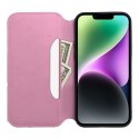 Kabura DUAL POCKET Book do IPHONE 16 jasny różowy Kabura DUAL POCKET Book do IPHONE 16 jasny różowy