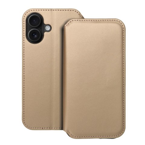 Kabura DUAL POCKET Book do IPHONE 16 złoty Kabura DUAL POCKET Book do IPHONE 16 złoty
