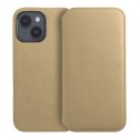 Kabura DUAL POCKET Book do SAMSUNG S25 Plus złoty
