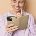 Kabura DUAL POCKET Book do SAMSUNG S25 Plus złoty