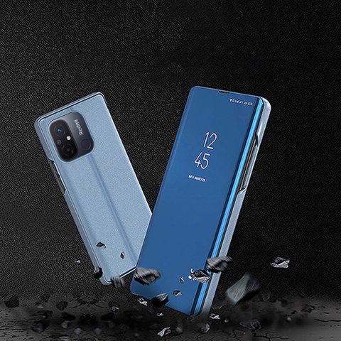 Clear View Case etui do Xiaomi Redmi 11A / Poco C55 / Redmi 12C pokrowiec z klapką czarne Clear View Case etui do Xiaomi Redmi 11A / Poco C55 / Redmi 12C pokrowiec z klapką czarne