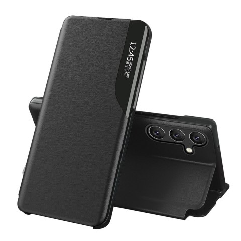 Eco Leather View Case etui do Samsung Galaxy A24 4G z klapką podstawka czarne Eco Leather View Case etui do Samsung Galaxy A24 4G z klapką podstawka czarne
