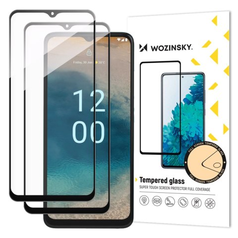 Wozinsky Full Glue Tempered Glass 2x szkło hartowane do Nokia G22 9H na cały ekran z czarną ramką Wozinsky Full Glue Tempered Glass 2x szkło hartowane do Nokia G22 9H na cały ekran z czarną ramką