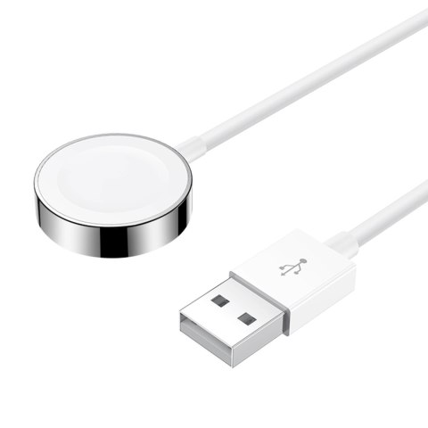 Indukcyjna ładowarka do Apple Watch z kablem USB 1,2 m Joyroom S-IW001S biała