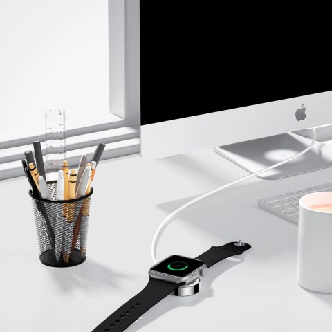 Indukcyjna ładowarka do Apple Watch z kablem USB 1,2 m Joyroom S-IW001S biała