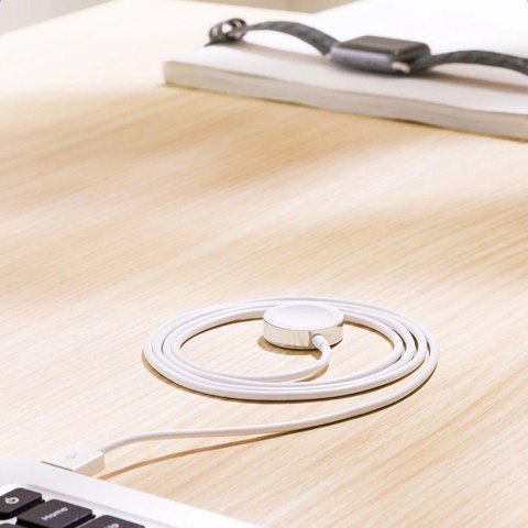 Indukcyjna ładowarka do Apple Watch z kablem USB 1,2 m Joyroom S-IW001S biała