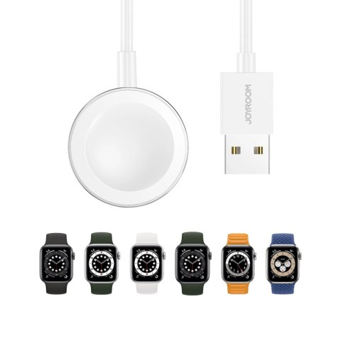 Indukcyjna ładowarka do Apple Watch z kablem USB 1,2 m Joyroom S-IW001S biała