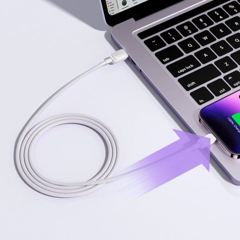 Kabel Joyroom Multi-Color Series A14 Lightning / USB-A 2.4A 1.2 m - biały