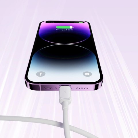 Kabel Joyroom Multi-Color Series A14 Lightning / USB-A 2.4A 1.2 m - biały