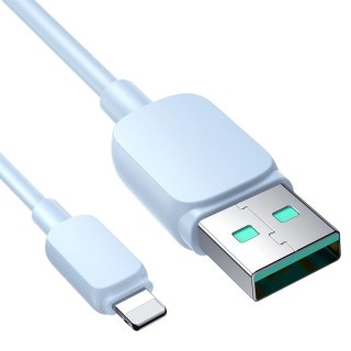 Kabel Joyroom Multi-Color Series A14 Lightning / USB-A 2.4A 1.2 m - niebieski