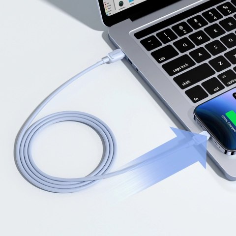Kabel Joyroom Multi-Color Series A14 Lightning / USB-A 2.4A 1.2 m - niebieski