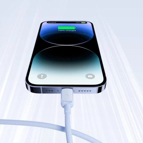 Kabel Joyroom Multi-Color Series A14 Lightning / USB-A 2.4A 1.2 m - niebieski