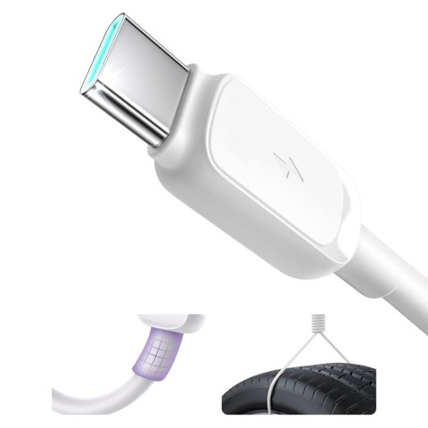 Kabel Joyroom Multi-Color Series A14 USB-A / USB-C 3A 1.2 m - biały