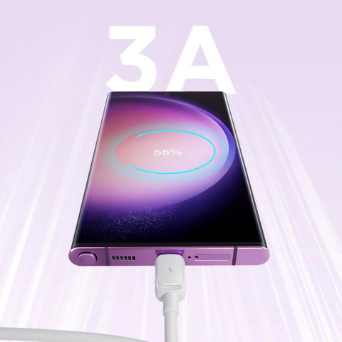 Kabel Joyroom Multi-Color Series A14 USB-A / USB-C 3A 1.2 m - biały