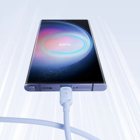 Kabel Joyroom Multi-Color Series A14 USB-C / USB-C 100W 1.2 m - niebieski