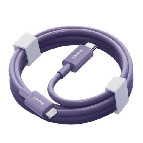 Kabel do szybkiego ładowania / transferu danych USB-C - Lightning PD 20W 1m Baseus Superior Series - fioletowy Kabel do szybkiego ładowania / transferu danych USB-C - Lightning PD 20W 1m Baseus Superior Series - fioletowy