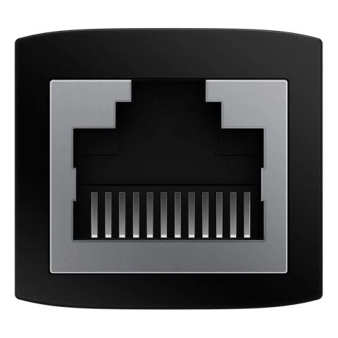 Złączka sieciowa łącznik kabli Ethernet RJ-45 Baseus AirJoy Series 10 szt. - czarna