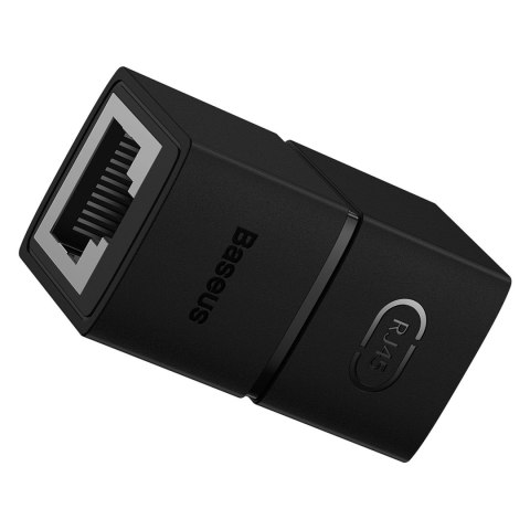 Złączka sieciowa łącznik kabli Ethernet RJ-45 Baseus AirJoy Series 2 szt. - czarna