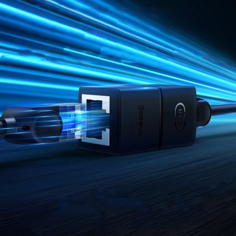 Złączka sieciowa łącznik kabli Ethernet RJ-45 Baseus AirJoy Series 2 szt. - czarna