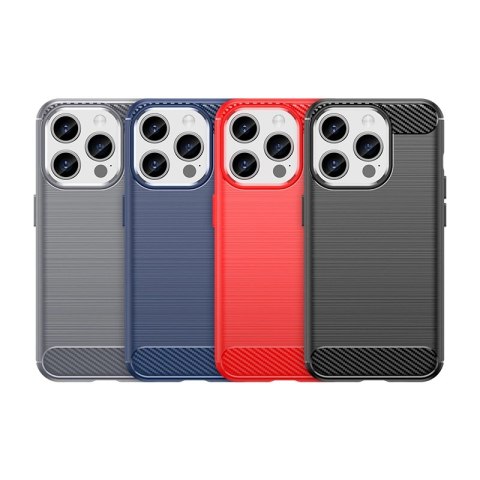 Elastyczne etui wzór karbon do iPhone 15 Pro Carbon Case - czarne Elastyczne etui wzór karbon do iPhone 15 Pro Carbon Case - czarne
