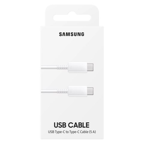 Kabel Samsung EP-DN975BWEGWW USB-C - USB-C 5A 480Mb/s 1m - biały Kabel Samsung EP-DN975BWEGWW USB-C - USB-C 5A 480Mb/s 1m - biały