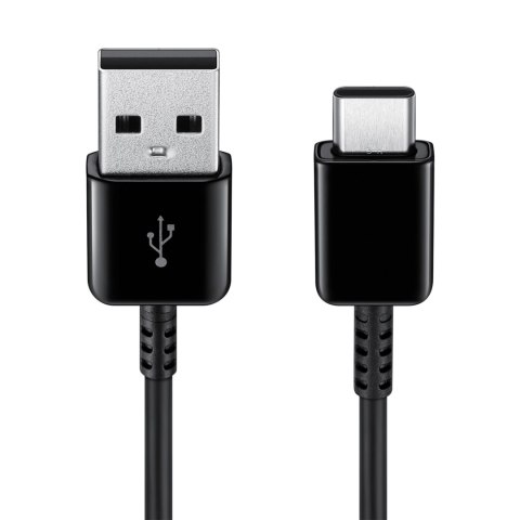 Kabel USB C 480Mb/s 5A 1.5m Samsung EP-DG930MBEGWW - czarny (zestaw 2 szt.) Kabel USB C 480Mb/s 5A 1.5m Samsung EP-DG930MBEGWW - czarny (zestaw 2 szt.)