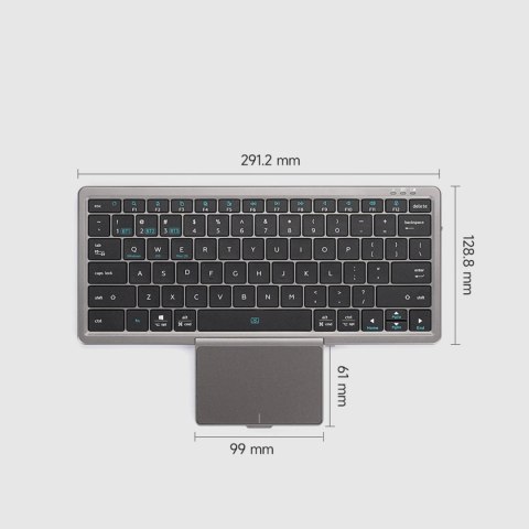 Klawiatura bezprzewodowa Bluetooth z touchpadem Dux Ducis OK Series - czarna