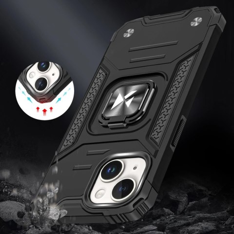 Pancerne etui z uchwytem na palec do iPhone 15 Plus Wozinsky Ring Armor - czerwone Pancerne etui z uchwytem na palec do iPhone 15 Plus Wozinsky Ring Armor - czerwone
