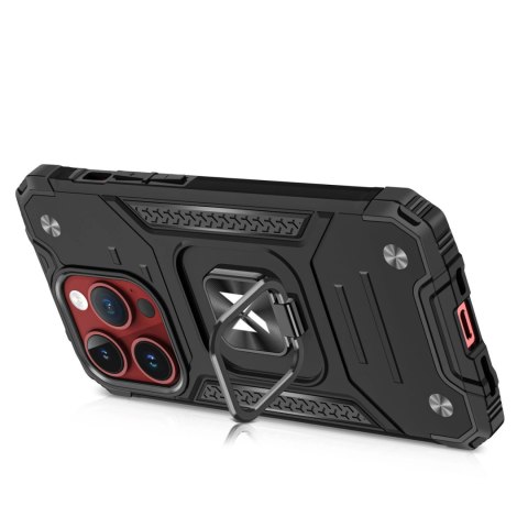 Pancerne etui z uchwytem na palec do iPhone 15 Pro Wozinsky Ring Armor - różowe złoto Pancerne etui z uchwytem na palec do iPhone 15 Pro Wozinsky Ring Armor - różowe złoto