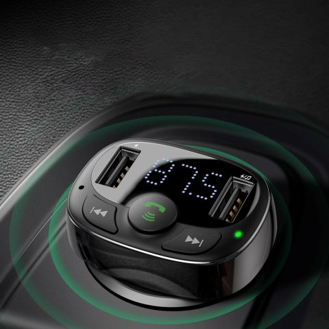 Transmiter Bluetooth / ładowarka do samochodu Baseus S-09A (Overseas Edition) - czarny