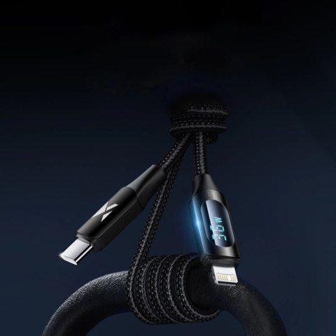 Kabel Wozinsky WUCLC1 Lightning - USB-C 36W 480Mb/s 1m - czarny Kabel Wozinsky WUCLC1 Lightning - USB-C 36W 480Mb/s 1m - czarny