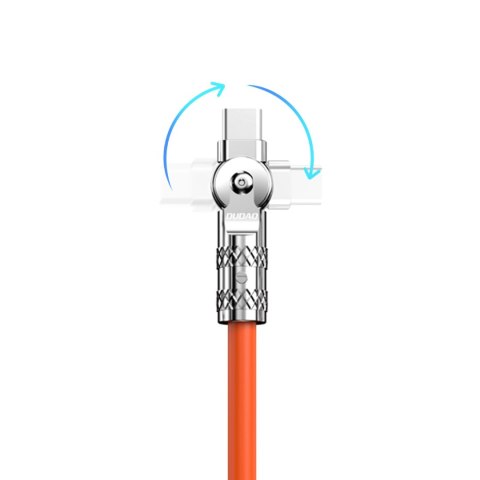 Kabel kątowy Dudao L24CL USB-C - Lightning o rotacji 180° 30W 1m - pomarańczowy