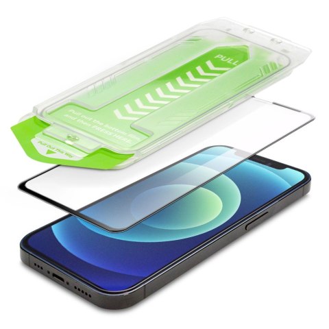 Szkło hartowane 9H z ramką montażową do iPhone 14 Pro Wozinsky Premium Glass - czarne Szkło hartowane 9H z ramką montażową do iPhone 14 Pro Wozinsky Premium Glass - czarne