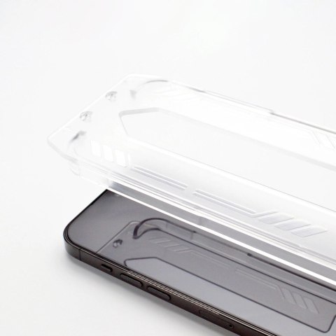 Szkło hartowane 9H z ramką montażową do iPhone 14 Pro Wozinsky Premium Glass - czarne Szkło hartowane 9H z ramką montażową do iPhone 14 Pro Wozinsky Premium Glass - czarne