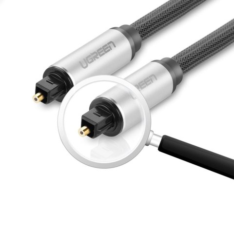 Kabel Ugreen AV108 10541 optyczny Toslink/SPDIF 3m - szary