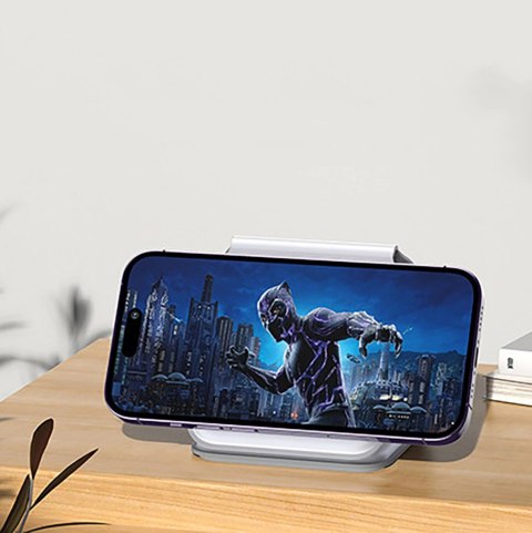 Ładowarka indukcyjna 3w1 Dudao A11N 15W - biała + kabel USB-C / USB-C