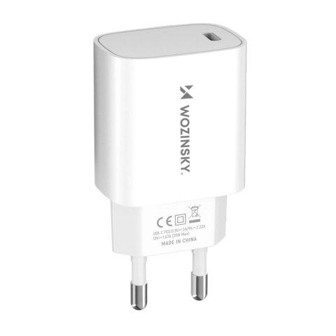 Ładowarka sieciowa Wozinsky WGWCCW 20W USB-C - biała Ładowarka sieciowa Wozinsky WGWCCW 20W USB-C - biała