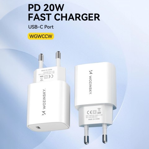 Ładowarka sieciowa Wozinsky WGWCCW 20W USB-C - biała Ładowarka sieciowa Wozinsky WGWCCW 20W USB-C - biała