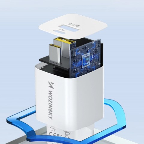 Ładowarka sieciowa Wozinsky WWCEAC GaN USB-A USB-C 33W - biała Ładowarka sieciowa Wozinsky WWCEAC GaN USB-A USB-C 33W - biała