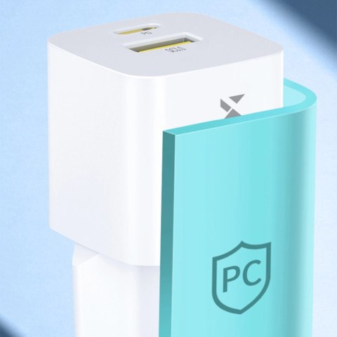 Ładowarka sieciowa Wozinsky WWCEAC GaN USB-A USB-C 33W - biała Ładowarka sieciowa Wozinsky WWCEAC GaN USB-A USB-C 33W - biała