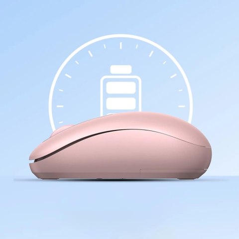 Myszka bezprzewodowa USB 2.4GHz Ugreen MU105 - różowa Myszka bezprzewodowa USB 2.4GHz Ugreen MU105 - różowa